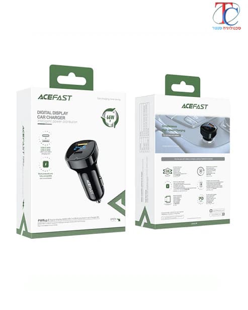 Fast Charge Car Charger B4 66W (1xUSB-C+1xUSB-A)