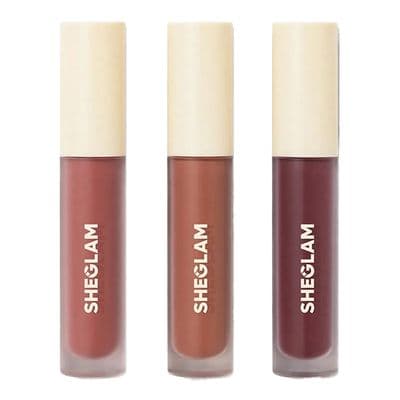 Matte Allure Mini Liquid Lipstick Set of 3, 2.3ml Feel Real
